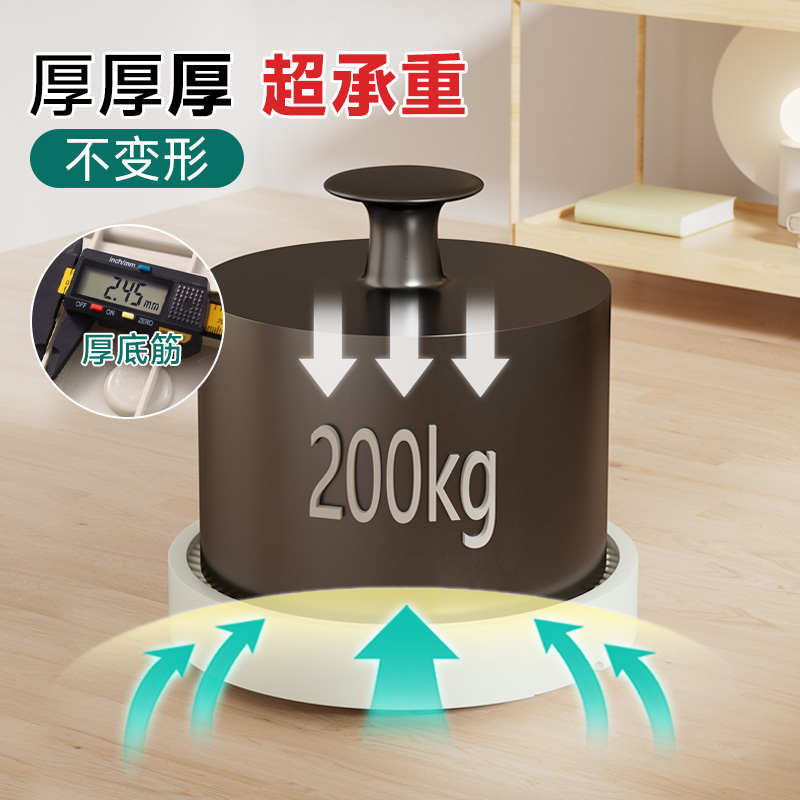 可移动花盆托盘带万向滚轮接水底座塑料加厚盆栽圆型盆托垫高透气