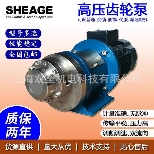 双至化工造纸高压齿轮泵SHEAGESG-M5S66EE0U000-9TMDX-110CS