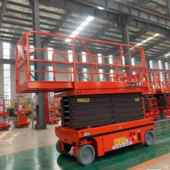 全降自电动升降机行1米剪叉式 升降平台液压升高空作2业车生434产