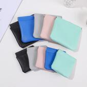 ins化妆包小号便携airpods保护套迷你小包杂物口红收纳包PU小包