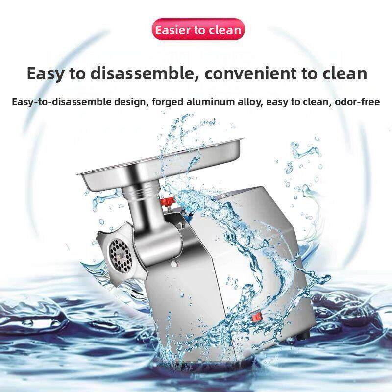 肉类绞肉机商用大功率肉店电动小型多功能肉末绞肉机不锈钢台式切