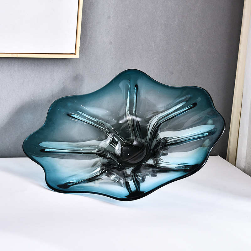 欧式奢华水晶果盘创意款装饰摆件家居饰品水晶玻璃水果盘