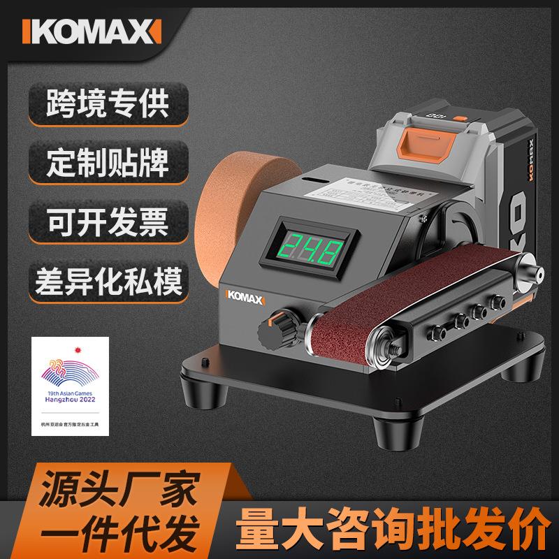家用小型锂电砂带机全自动电动打磨抛光机磨刀神器台式砂纸打磨机