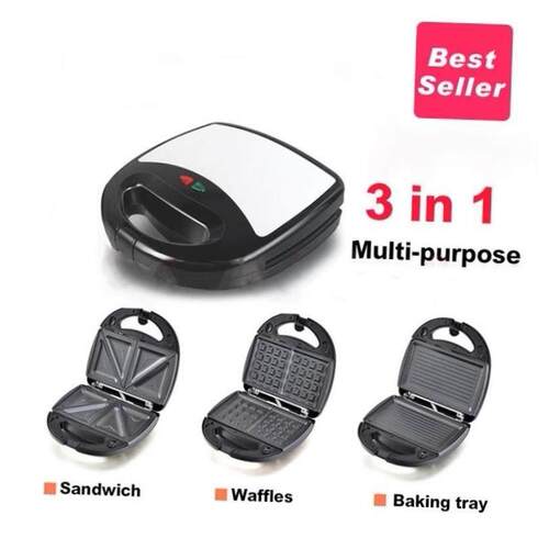 3 in 1 bread breakfast Machine Panino Toaster Sandwich Maker