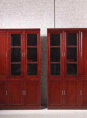 木落地lq-46513文件柜质办公室柜书柜式储物油漆资料中档案柜班台