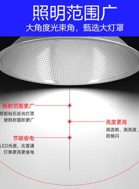 仓le11036d矿灯工超亮鳍厂房库车间照明灯具150W200W大功率工片业