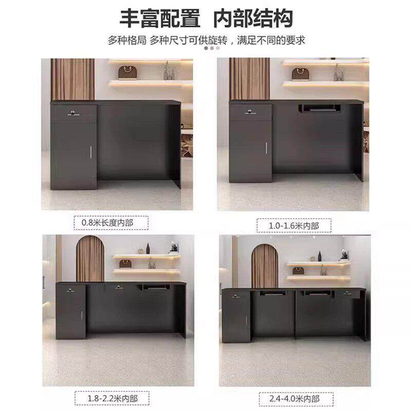 收银柜台服装店小型前台公司办公吧台接待台美容院超市柜台中岛桌