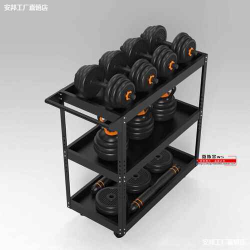 哑铃铁质放置架子男士女士杠铃壶铃多功能组合健身运动器材家用