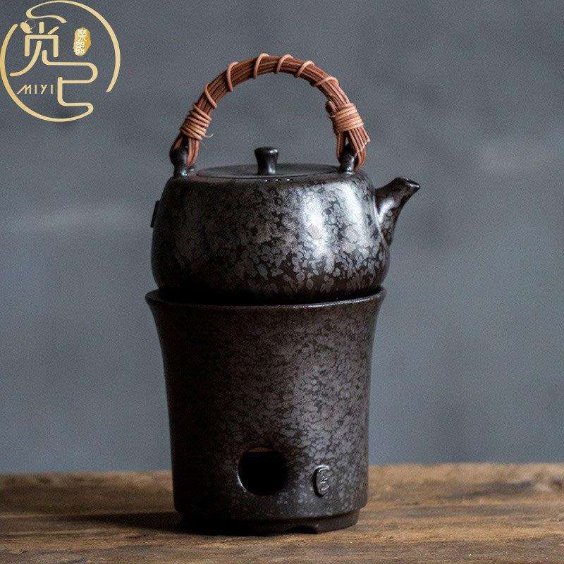 茶铁锈釉炉煮炭炉煮煮茶碳炉烧炭炉风炉小火围炉铁锈釉炭木炭橄榄