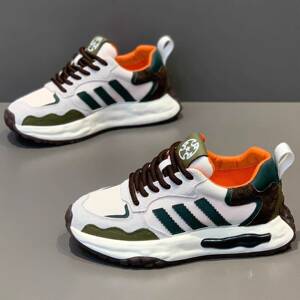 欧货阿甘鞋男2025新款秋季透气百搭潮流运动休闲鞋厚底增高老爹鞋