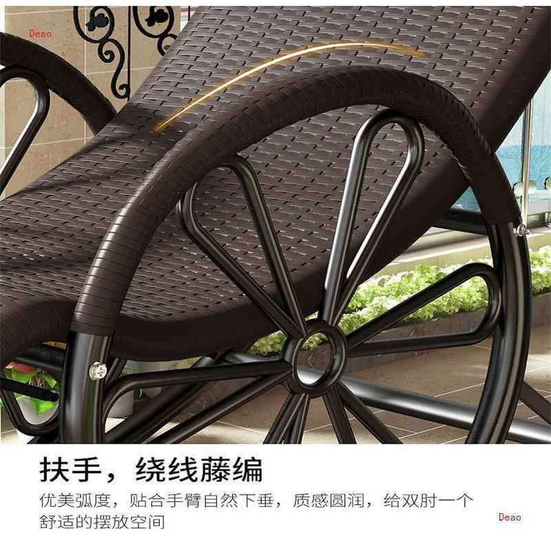 经济型摇摇阳台懒人用休闲户躺椅外庭院家老人午睡简约逍遥藤编脚