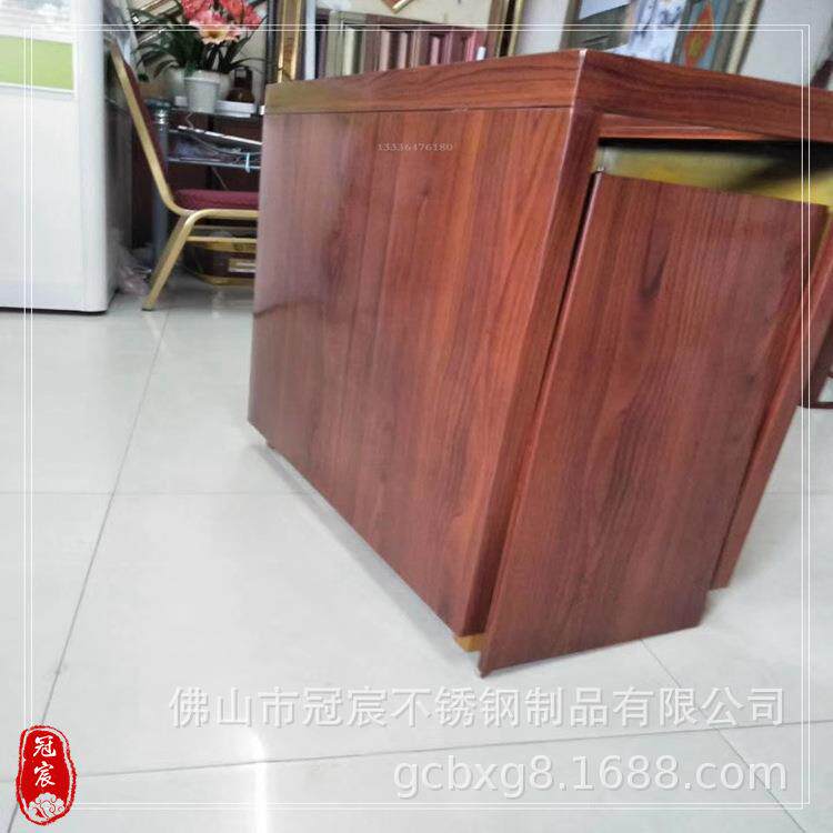 甘肃仿木纹不锈钢栏杆 别墅围栏木纹镀锌铁方管 景区木纹金属护栏