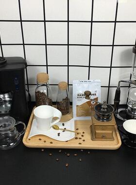 样板房间厨房餐厅摆件咖啡机虹吸壶托盘迷你组合橱柜意式几何摆放