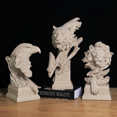 北欧马鹰头摆件家居饰品工艺品创意客厅酒吧玄关动物小摆设艺术品