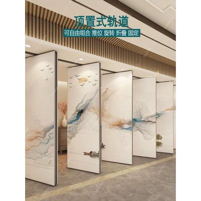 宁波酒店活动隔断墙包厢宴会厅推拉屏风会议室隔音吊轨移动折叠门