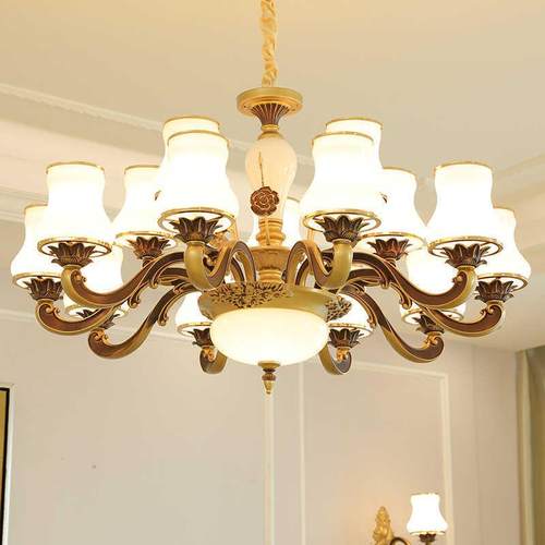 欧式吊灯客厅灯奢华大气餐厅灯简欧简约现代别墅复古2024新款吊灯