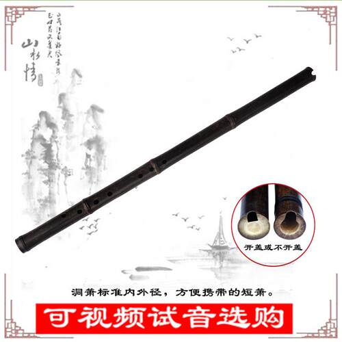 管子先生专业紫竹精品短箫8孔6孔洞萧演奏迷你萧初学入门乐器GF调