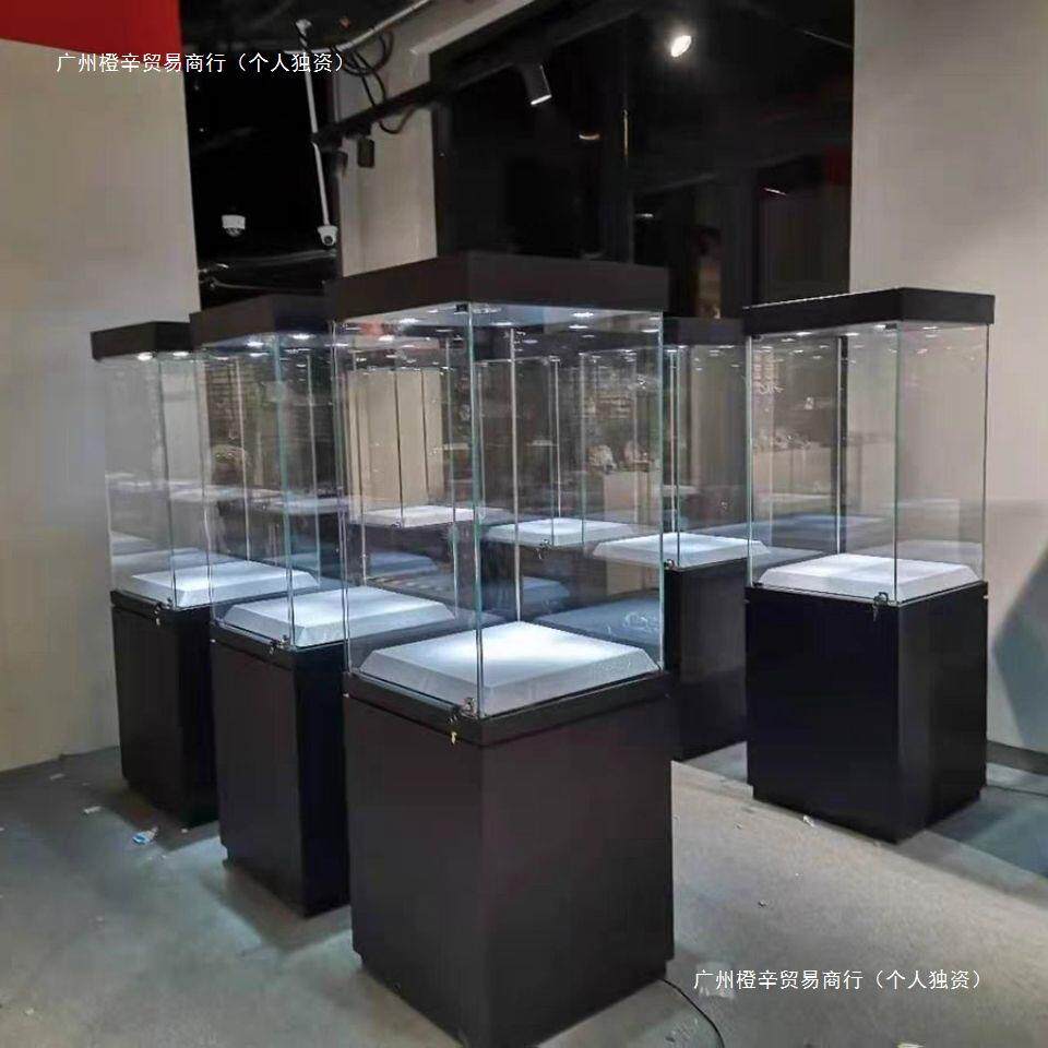 珠宝玻璃柜台古董玉器陶瓷产品展示柜玻璃柜台博物馆文物展览柜