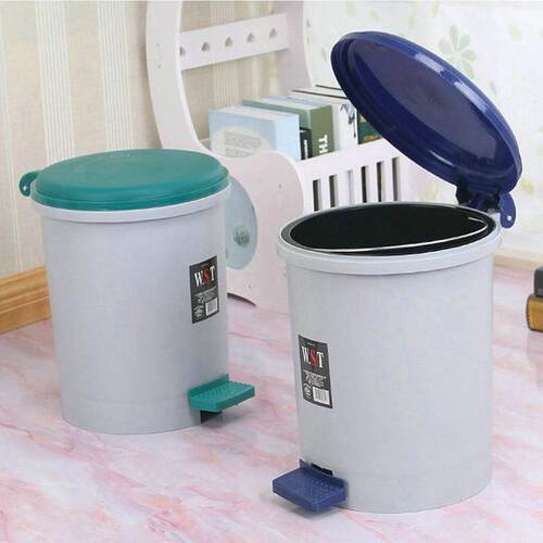 塑料脚踏家用圆形垃圾桶卫生桶 室内室外环卫垃圾桶废物卫生桶