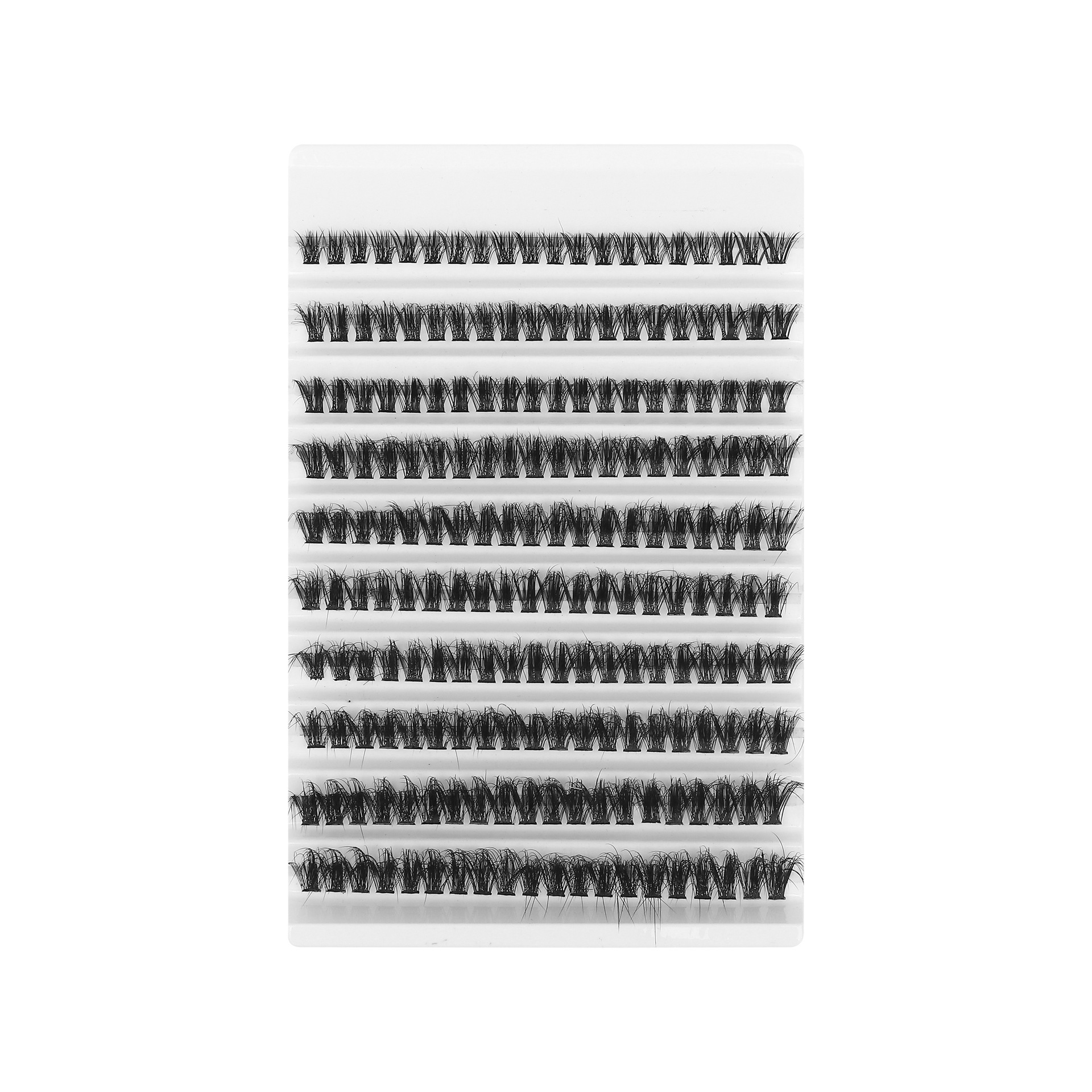 跨境30D 40D 50D 60D 80D热熔朵毛DIY浓密款假睫毛