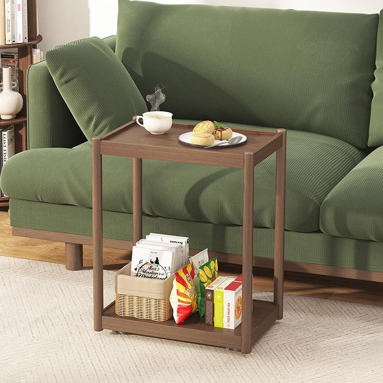 边几实木客厅简约现代沙发小茶几桌子可移动家用简易茶水柜置物架