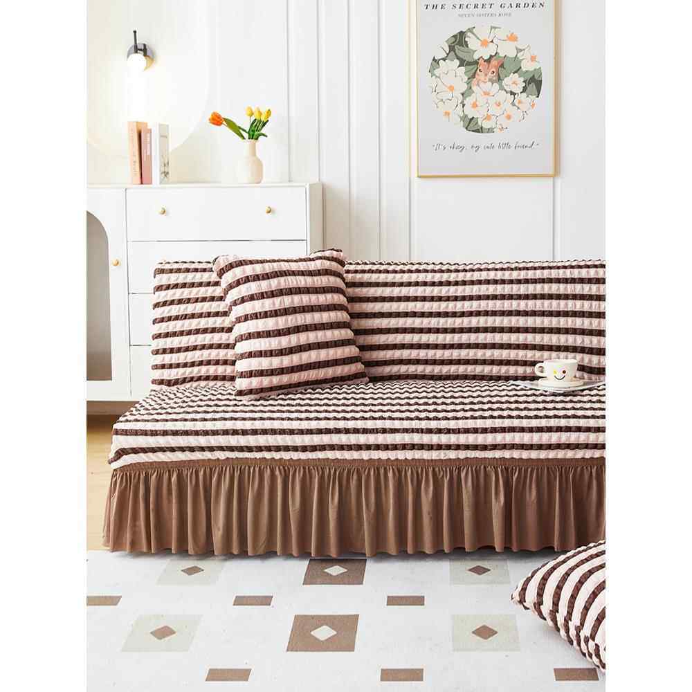 欧式沙发床套折叠无扶手沙发套全包卍能沙发罩2025新款防猫抓通用