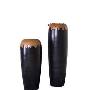 手工制作景德镇陶瓷花瓶四件套落地大花瓶 简约大号陶瓷花瓶摆件