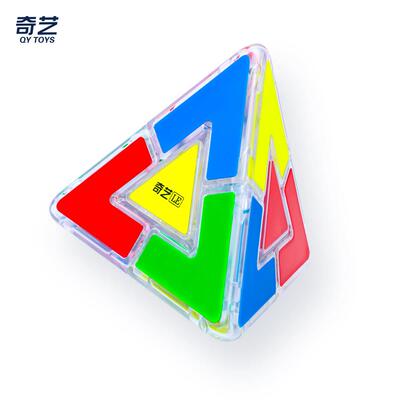 奇艺二重奏魔方三阶塔中塔三角塔箭头塔钢珠定位实色贴片幼儿益智