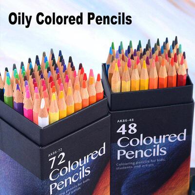 Professional 12/18/24/36/48/72 Colors Oily Colored Pencils H