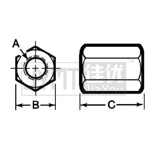 TE-CO 带凸缘螺母 83-015-001 ...