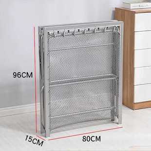 可折叠钢丝床老式家用加厚款双钢丝加密单人简易折叠床弹簧床