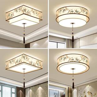 新中式 吸顶灯卧室灯中国风主卧室房间灯阳台书房灯中山古镇灯具