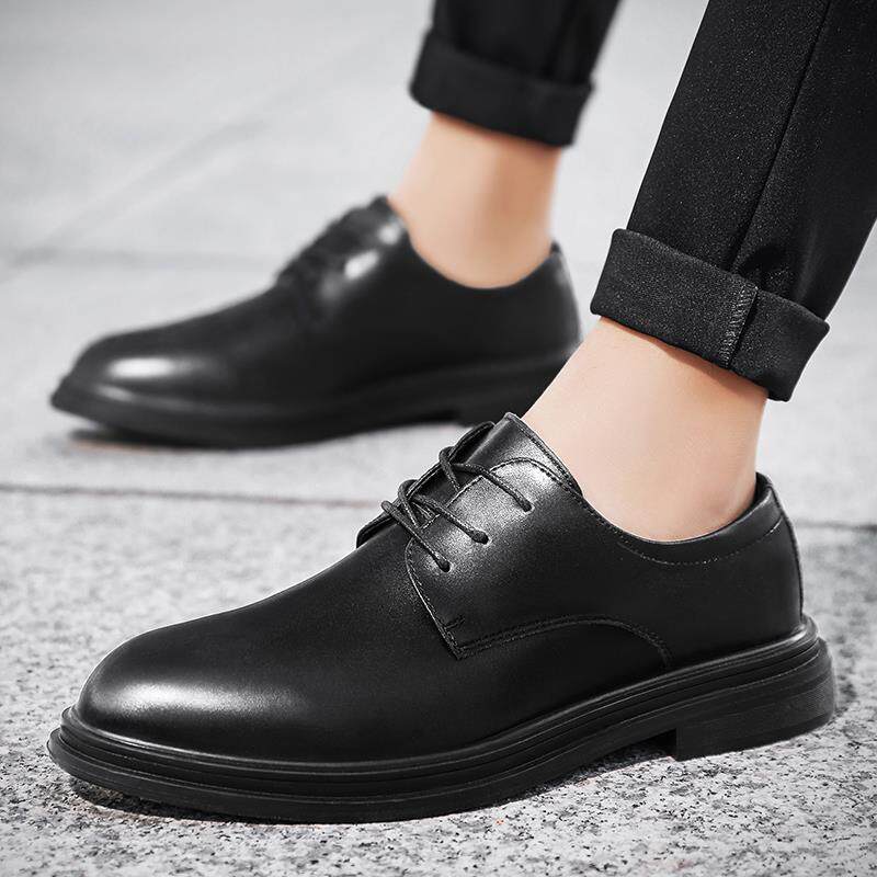 正品休闲防男鞋潮流百板鞋商务小皮鞋季男士防水搭滑秋潮鞋2025年