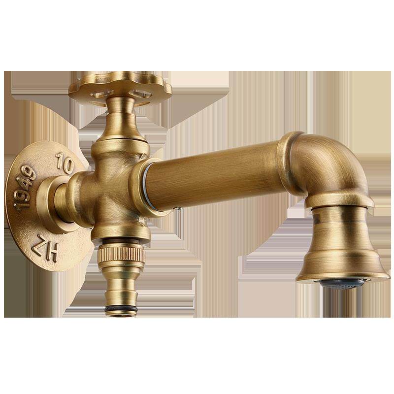 全铜洗衣机水龙头彷古户外庭院花园水池单冷快开阳台拖把池龙头,家装主材,洗衣机龙头,淘宝优惠券,粉丝福利购,淘宝优惠卷