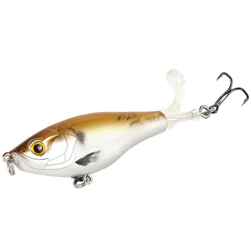 国王醉旋迷你泡泡鱼浮水沉水铅笔路亚饵水面系拖拉机螺旋桨翘嘴饵