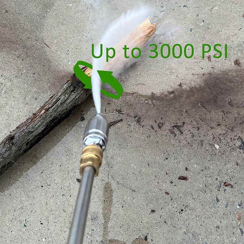 新款陶瓷芯莲花旋转喷头电镀款4000PSI洗车机高压喷嘴配件