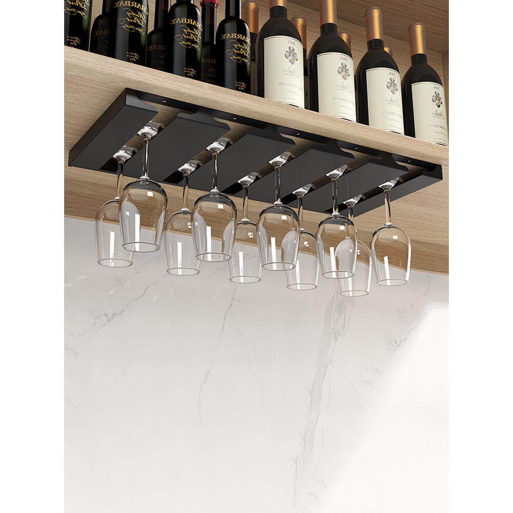 轻奢高脚杯架红酒杯架倒挂家用悬挂酒杯架子简约现代摆件收纳挂架