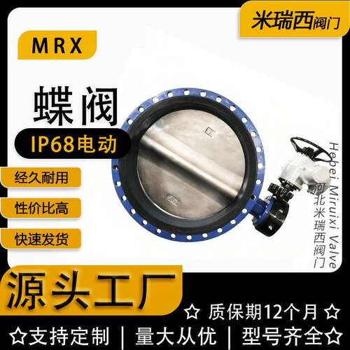 电动蝶阀球墨铸铁软密封双法兰IP68防水等级厂家河北D941X-16Q