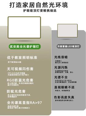 全屋灯具套餐组合简约大现代超薄光谱客172厅卧室护眼气l顶e全d吸