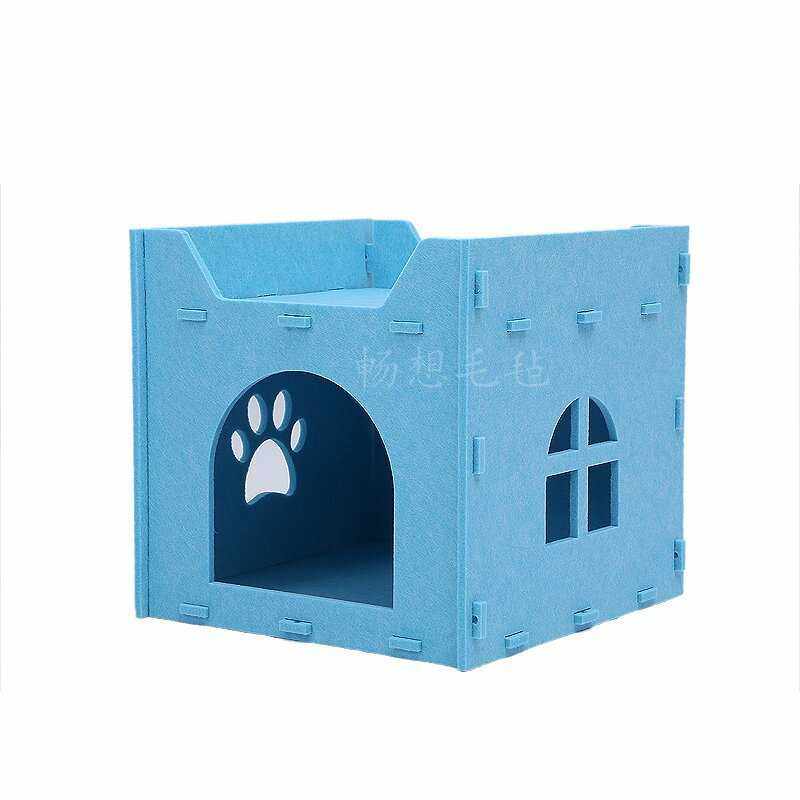 毛毡宠物可猫咪别墅窝猫四季封闭式毛毡猫房子窝窝通用拆洗,宠物/宠物食品及用品,猫窝/屋/帐篷/沙发,淘宝优惠券,粉丝福利购,淘宝优惠卷