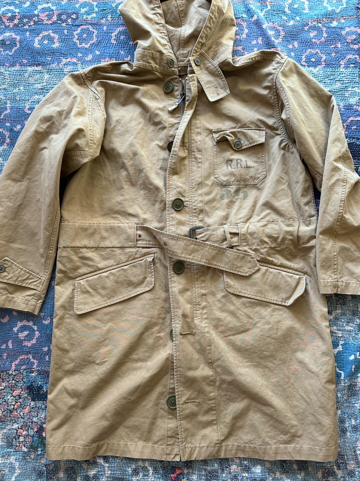 R.R.L. M43 Beige Cotton Parka