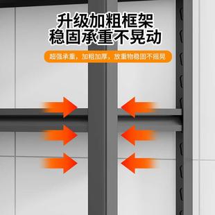 家用货架置物架多层落地仓库阳台储藏室杂物间商用超市钢制收纳架
