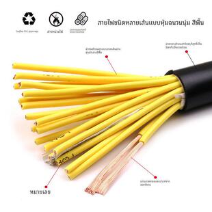 国标纯铜多芯电源线RVV护套电线KVVR控制电缆10 12 14 16 20 24芯