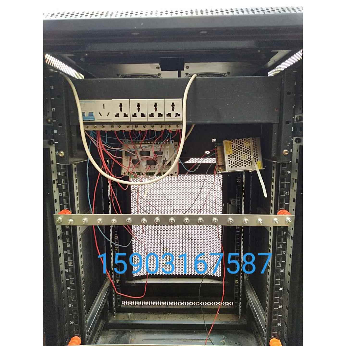 19英寸机柜接地铜排3x20x490标准机柜汇流排 机房用铜质汇流排配