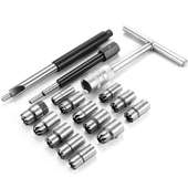 清理件气门铰刀通用型底座底座气门铰刀喷油嘴柴油17铰刀清理柴油