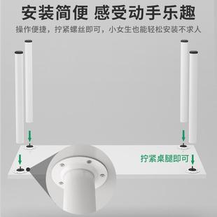 白色桌子极简风家用小型吃饭台卧室化妆桌出租屋书桌学生电脑桌