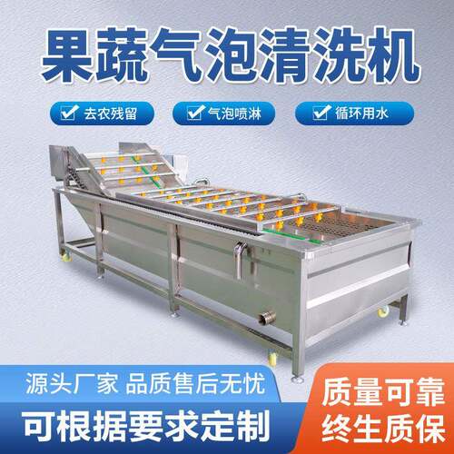 果蔬气泡清洗机果汁加工清洗设备中药材清洗气泡喷淋清洗机 - 封面