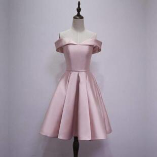 evening dress shoulder formal satin off prom size Short Plus