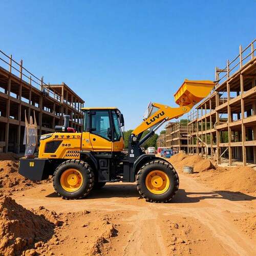 农用30矮脚虎小铲车建筑工地四驱装载机942养殖场加长臂抓草机