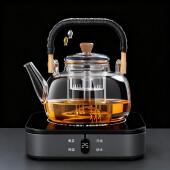 半日电陶炉2025新款 煮茶器小型办公室烧水炉家用保温电磁炉养生壶